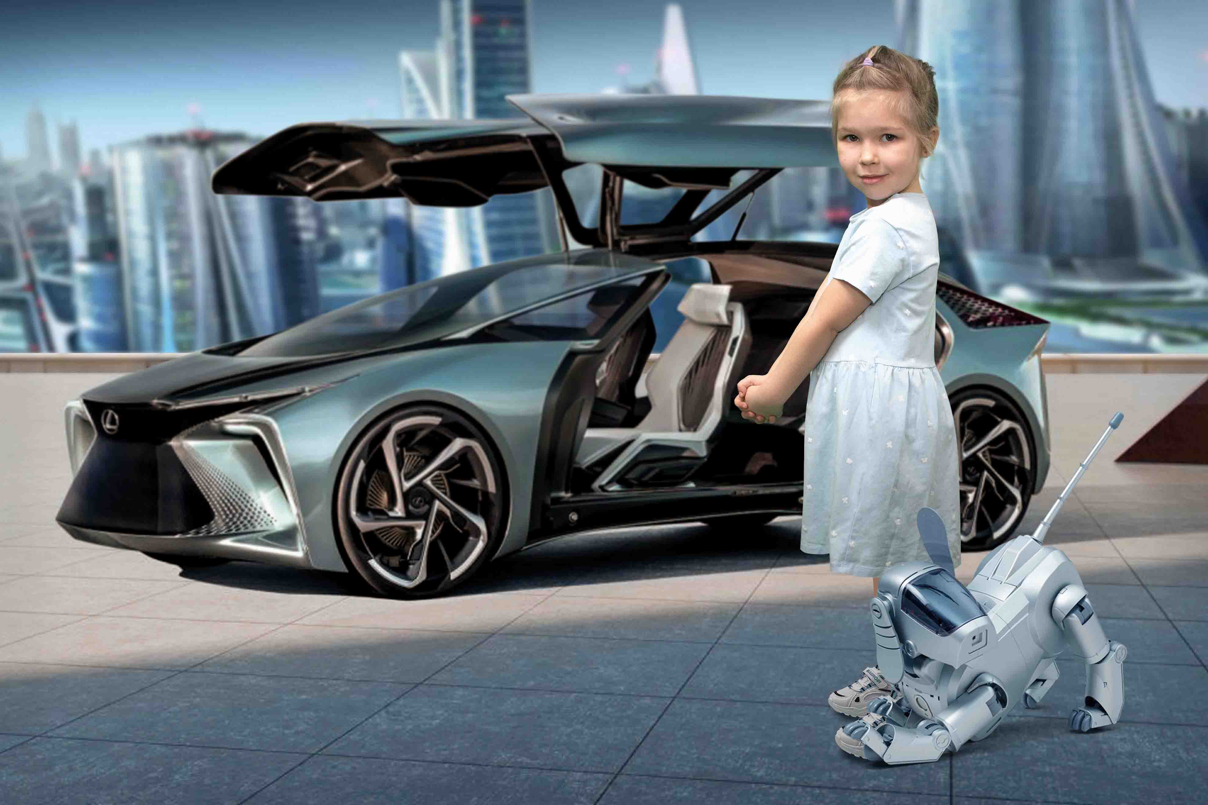 детский коллаж город будущего санкт-петербург