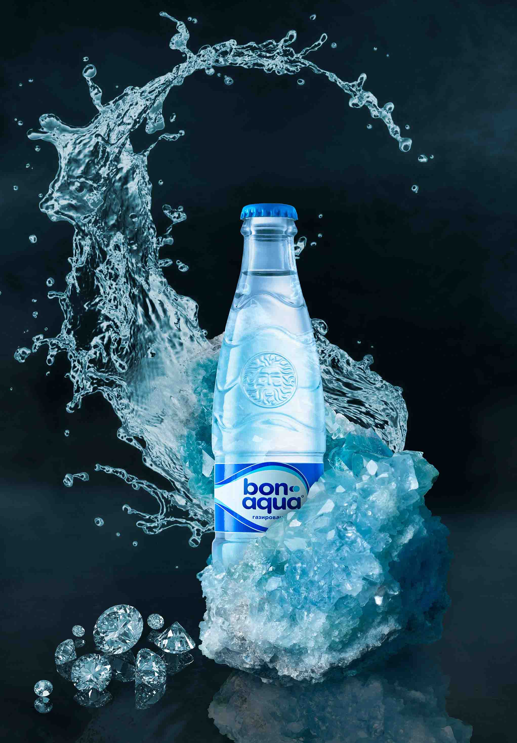 сложное коллажирование реклама минеральной воды санкт-петербург